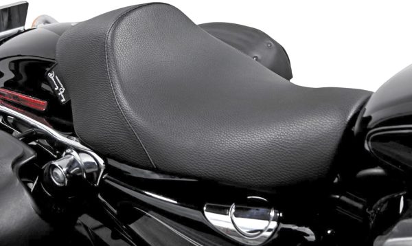 Minimalist, Danny Gray Minimalist Solo Vinyl XL 04 21 Seat for Harley Davidson XL Models | IST Technology | Reduce Vibration &#038; Shock | Made in USA, Knobtown Cycle