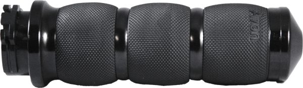 Air Cushioned Grips, Avon Air Cushioned Grips TBW Black for Harley Davidson FLHR Road King FLHX Street Glide FLTR Road Glide &#8211; 6061 Billet Aluminum End Caps &#8211; Heated Version Available &#8211; Made in USA &#8211; Pair of Grips &#8211; 717163916856, Knobtown Cycle