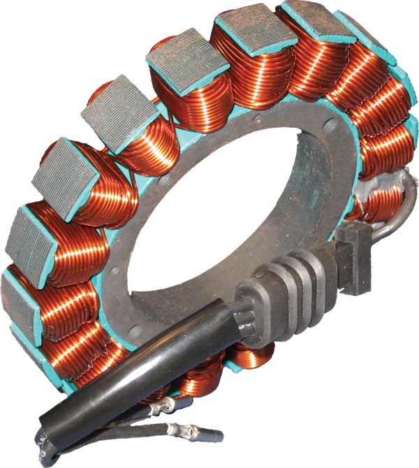 stator, High Performance Cycle Electric Stator &#8211; 85.88 &#8211; Insulation up to 600°F &#8211; Improved Low Speed Output &#8211; Longer Service Life &#8211; Swell-Proof Plugs &#8211; Stator, Knobtown Cycle