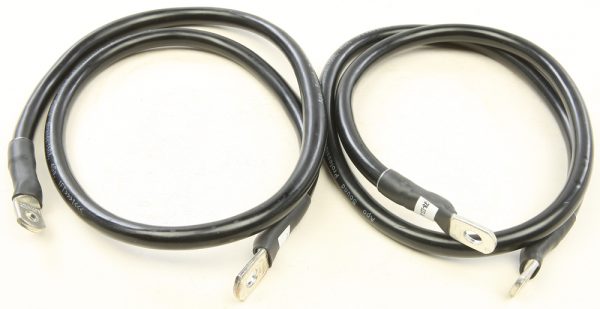 Battery Cables, ALL BALLS 723980428373 Battery Cable Dresser Flh/Flt | Increase Starter Performance with Pure Copper Wire Strands | Oil &#038; Gas Resistant Jacket | Battery Cables, Knobtown Cycle