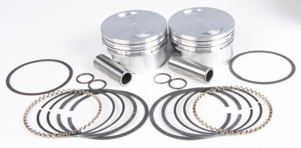 Cast Pistons, KB Pistons Cast Pistons Tc88 To 95ci 9.3:1 .005 for Harley Davidson FLH Electra Glide &#8211; High Silicon Content Hypereutectic Alloy Pistons &#8211; Ideal for Air-Cooled Engines &#8211; Optimal Ring Seal and Reduced Wear, Knobtown Cycle