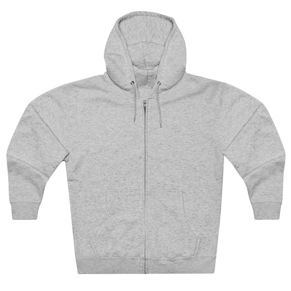 Unisex, Unisex Heather Grey Zip Hoodie &#8211; Comfy Cotton Blend, Regular Fit, Sizes S-2XL &#8211; Knobtown Cycle Branded Swag, Knobtown Cycle