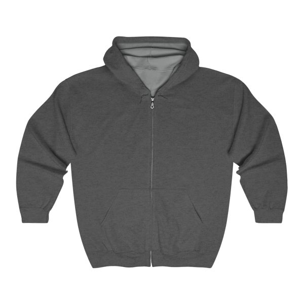 Unisex, Knobtown Cycle Unisex Heavy Blend Full Zip Hooded Sweatshirt &#8211; Dark Gray | Sizes S-3XL | 50% Cotton 50% Polyester | Classic Fit | Ideal for Riders, Knobtown Cycle