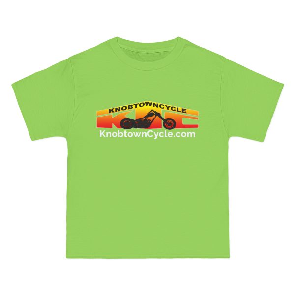 Beefy-T, Beefy-T® Lime Green Short-Sleeve T-Shirt &#8211; Personalized 100%% Cotton Tee in S-5XL Sizes &#8211; Durable &#038; Stylish Knobtown Cycle Branded Swag, Knobtown Cycle