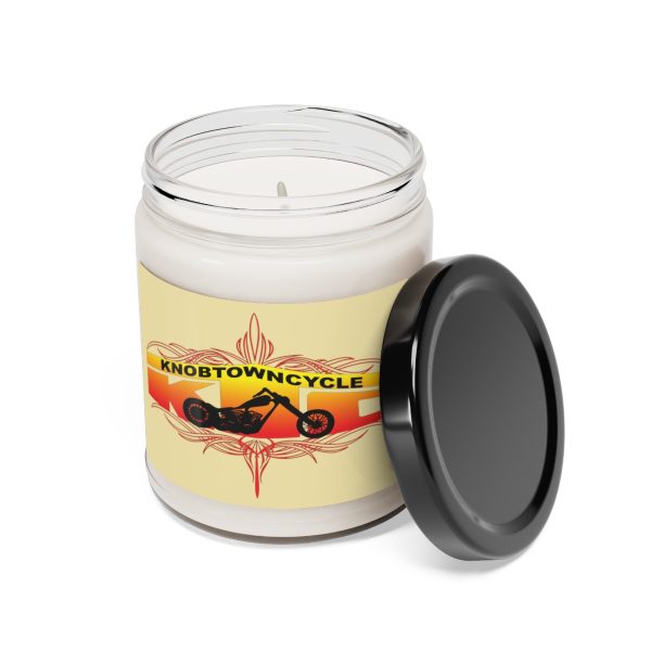 Cinnamon Vanilla Scented Soy Candle, Cinnamon Vanilla Scented Soy Candle 9oz &#8211; Immersive Aromas, 100%% Natural Soy Wax Blend, 100%% Cotton Wick, Glass Jar &#8211; Knobtown Cycle Branded Swag, Knobtown Cycle