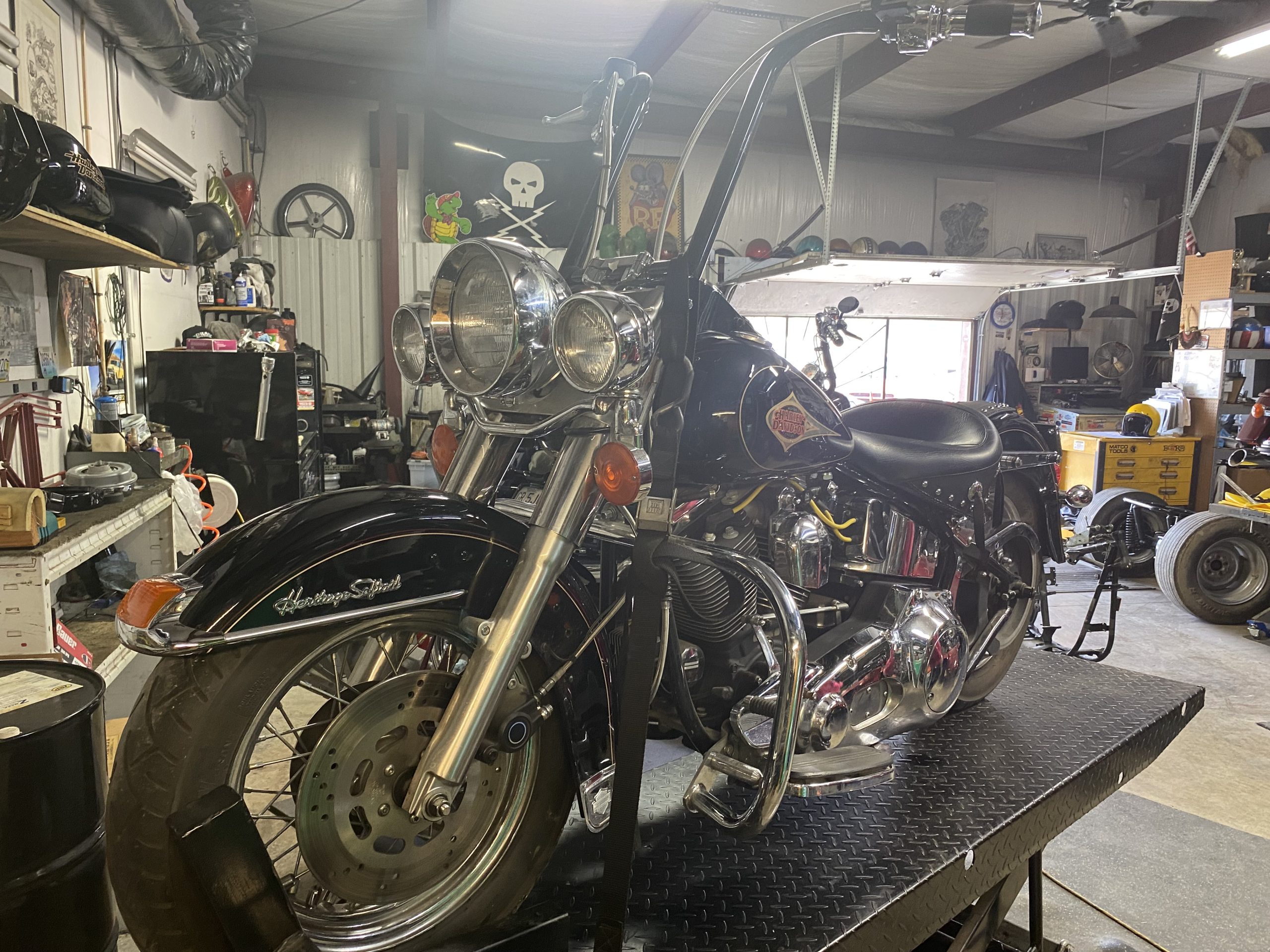 FLSTC Heritage Softail, 1997 FLSTC Heritage Softail Project Bike for Sale &#8211; Only $3,500!, Knobtown Cycle