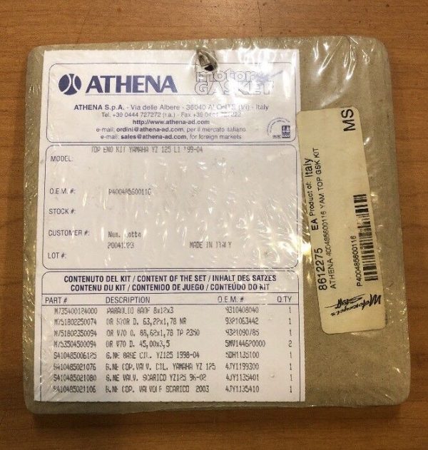 Athena, Athena # P400485600116 Top Gasket Kit: High-Quality Engine Sealing Solution, Knobtown Cycle