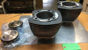 Harley Davidson oem Black Highlighted Cylinders & Pistons 103” #17460-07A