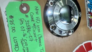 Harley Davidson oem Chrome Timer Cover W/Insert #32586-07