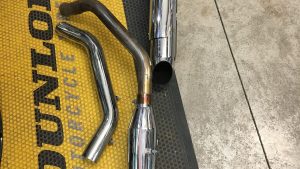 Harley Davidson OEM Exhaust System with Heat Shields #65600094 - Genuine Parts for Enhanced Performance