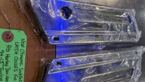 Chrome Saddlebag Latch Covers For Harley